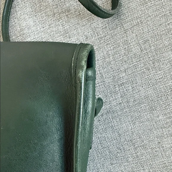 Coach 90s vintage green Leather Crossbody Bag K4B 9919 - Picture 4 of 15